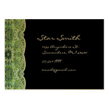 Swirly Paisly floral SeaBlue y cal Tarjeta De Negocio