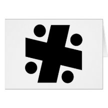 Symbol Kreuz Kreise cross circles Grußkarten