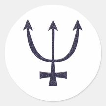 Symbol Planet Pluto Runder Sticker