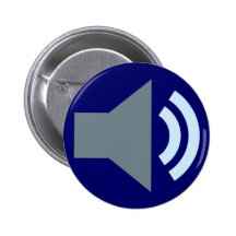 Symbol Sound Audio Anstecknadelbuttons