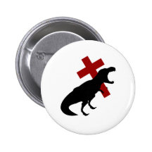T-Rex con la cruz Pin