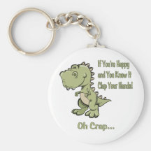 T-Rex feliz Llavero Personalizado