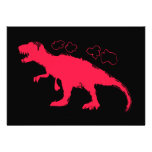 T-Rex #FF0033 sólido Comunicado Personalizado