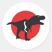 T-Rex Runder Aufkleber