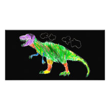 T-Rex Tarjeta Con Foto Personalizada