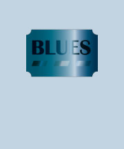 T-shirt BLUES design (blue)