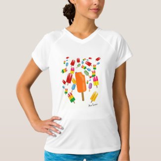 Camiseta deporte mujer Popsicle Chaos by Ana Lopez