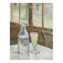 Tabla de Café con la postal del absinth