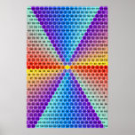 Tabla de multiplicación espiral - hexágono impresiones