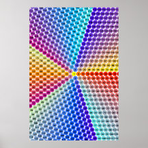 Tabla de multiplicación espiral - Pentágono Poster
