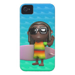 tabla hawaiana de 3d Rasta iPhone 4 Cobertura