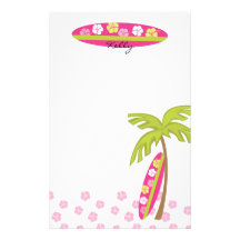 Tabla hawaiana del hibisco papelería