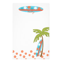 Tabla hawaiana del hibisco papelería