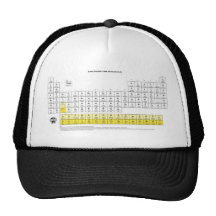 Tabla periódica de los elementos gorras de camionero