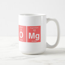 Tabla periódica divertida "OMG " Tazas