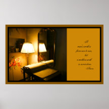 Tabla y libro poster