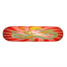 Tablero chino del dragón patines 