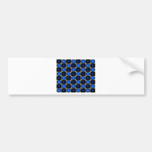 Tablero de ajedrez azul de la ilusión óptica Crick Pegatina De Parachoque