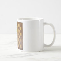 tablero de ajedrez tazas