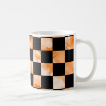 Tablero de damas de mármol taza