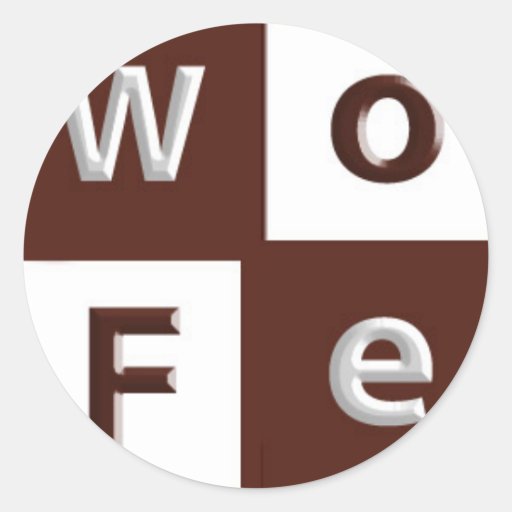 Tablero de damas de WoFe Pegatinas Redondas