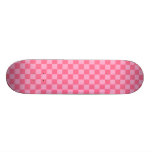 Tablero de damas rosado monopatín