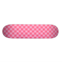 Tablero de damas rosado monopatín