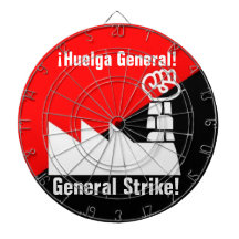 tablero de dardo de la huelga general