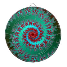 Tablero de dardo espiral del fractal