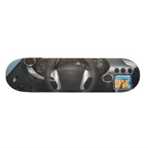 Tablero de instrumentos del coche de deportes tablas de patinar