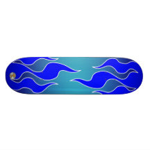 Tablero de la llama azul patin