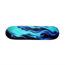 Tablero de la llama azul monopatines personalizados