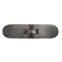 Tablero de la piel de serpiente con la cruz de mad patines personalizados