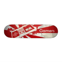 Tablero de los videojugadores patines 