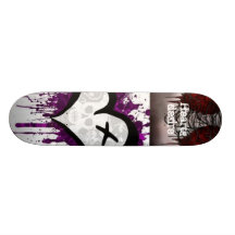 Tablero del deseo de los corazones el primer patines personalizados