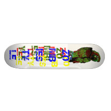 Tablero del loro del zombi monopatines