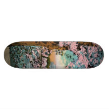 Tablero del patín de las flores de cerezo
