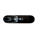 Tablero esquelético azul de Vision de la radiograf Tabla De Patinar