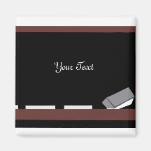 Tablero negro, su imán del texto