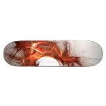 Tablero rojo de encargo de la llama tabla de skate