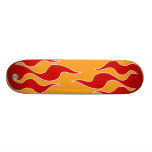 Tablero rojo de la llama patin personalizado