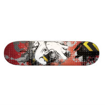 Tablero rojo gimnástico floral patín