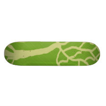 Tablero verde del árbol monopatin