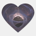 Tacto de coronación del amor pegatina corazón personalizadas