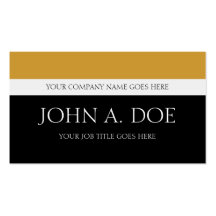 Tacto del oro negro/amarillo de YourJobTitle Plantillas De Tarjetas De Visita
