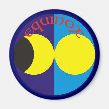 Tag-und-Nacht-Gleiche Kühlschrankmagnet
