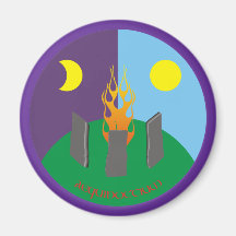 Tag-und-Nacht-Gleiche Kühlschrankmagnet