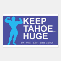 Tahoe enorme etiqueta