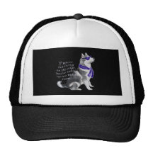 taiil que menea del malamute de Alaska Gorro De Camionero