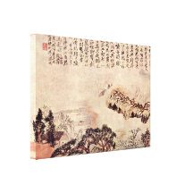 Taijiquan - primavera en el río mínimo lona estirada galerías